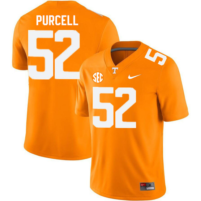 Men #52 Eli Purcell Tennessee Volunteers College Football Jerseys Stitched-Orange